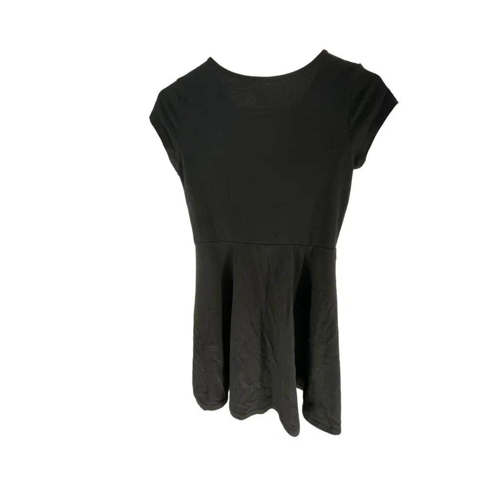 The Children's Place Girls Black Short Sleeve Mini Dress Youth Size XL 14 - Picture 5 of 6